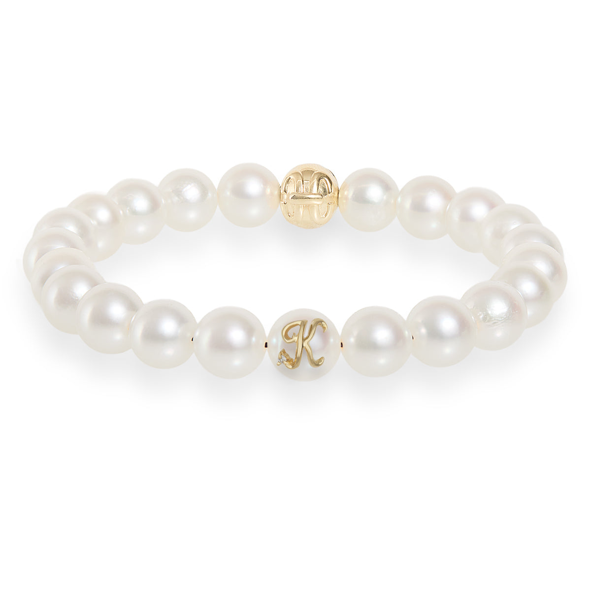 Aura Initial Bracelet Ivory