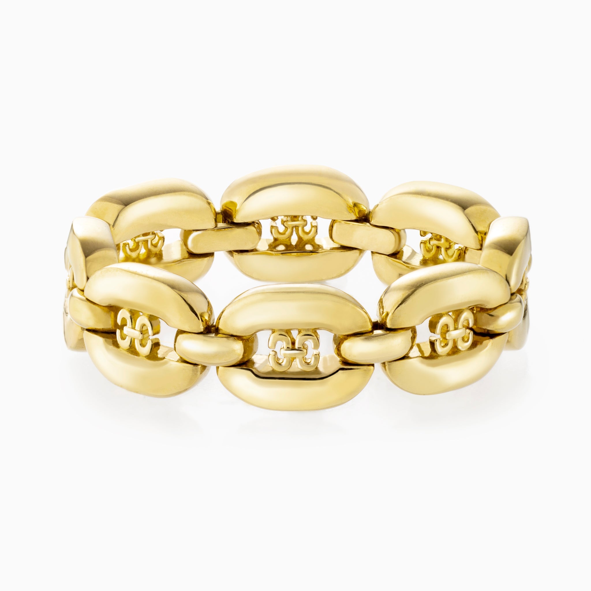 Links Chain Ring (yellow gold)