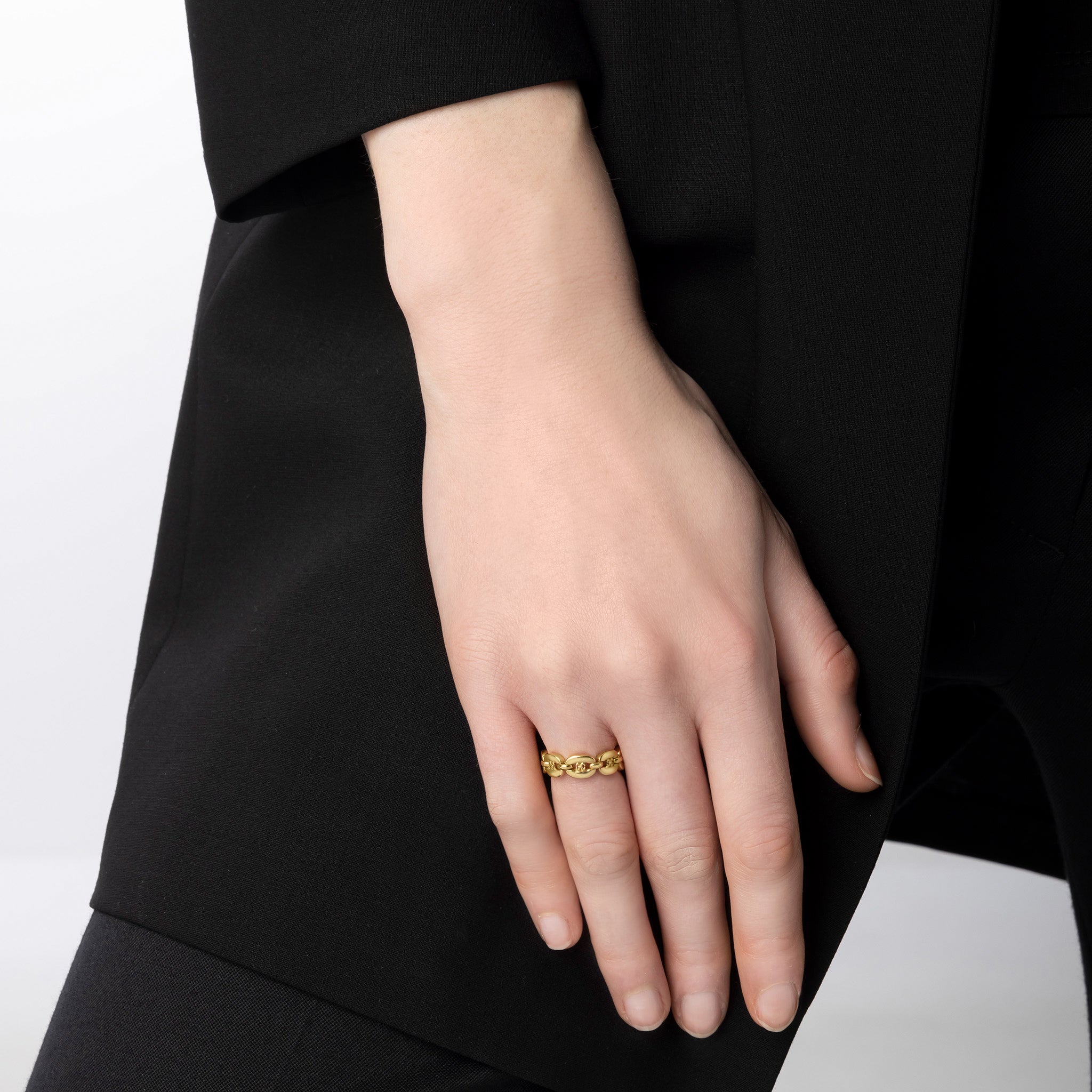 Links Chain Ring (yellow gold)
