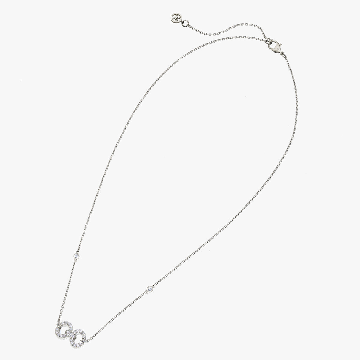 Links HC Logo Necklace (white gold with melee diamonds)