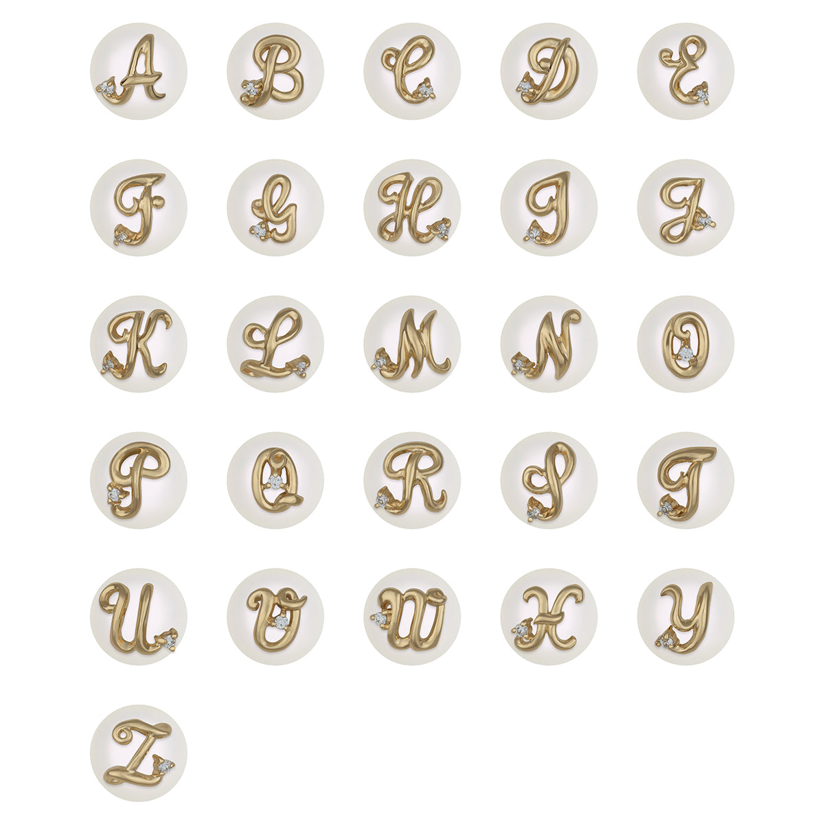Aura Drape Initial Earring