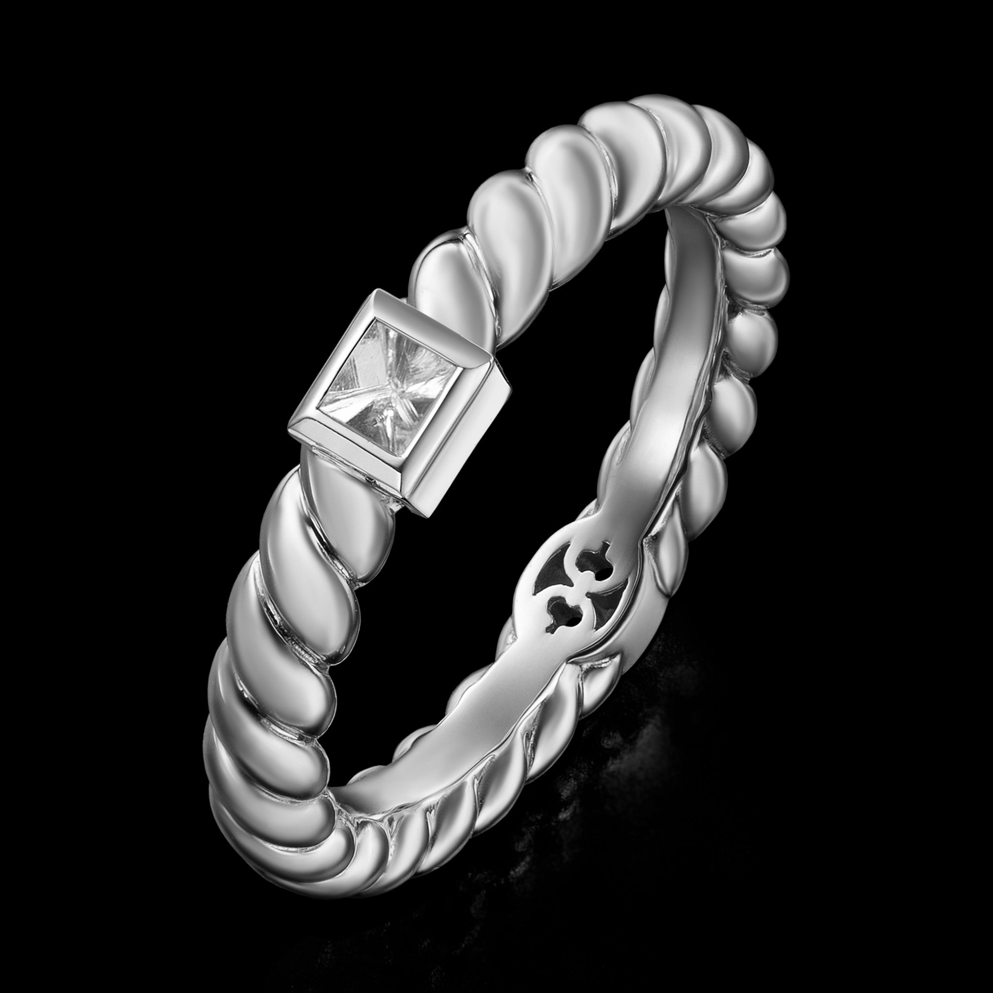 Adeve Birth Narrow Ring (white gold)