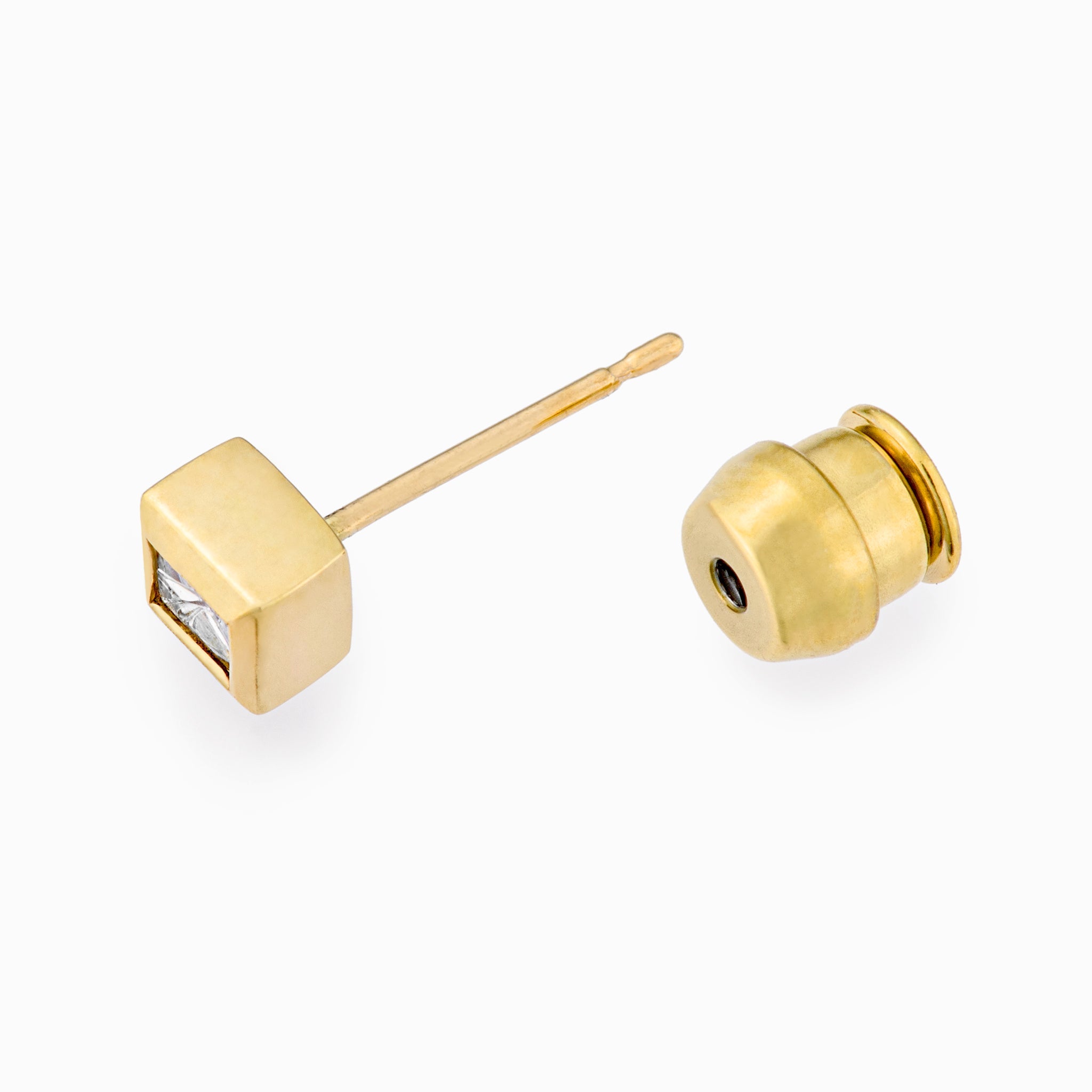 Adeve Square Earring S (yellow gold)