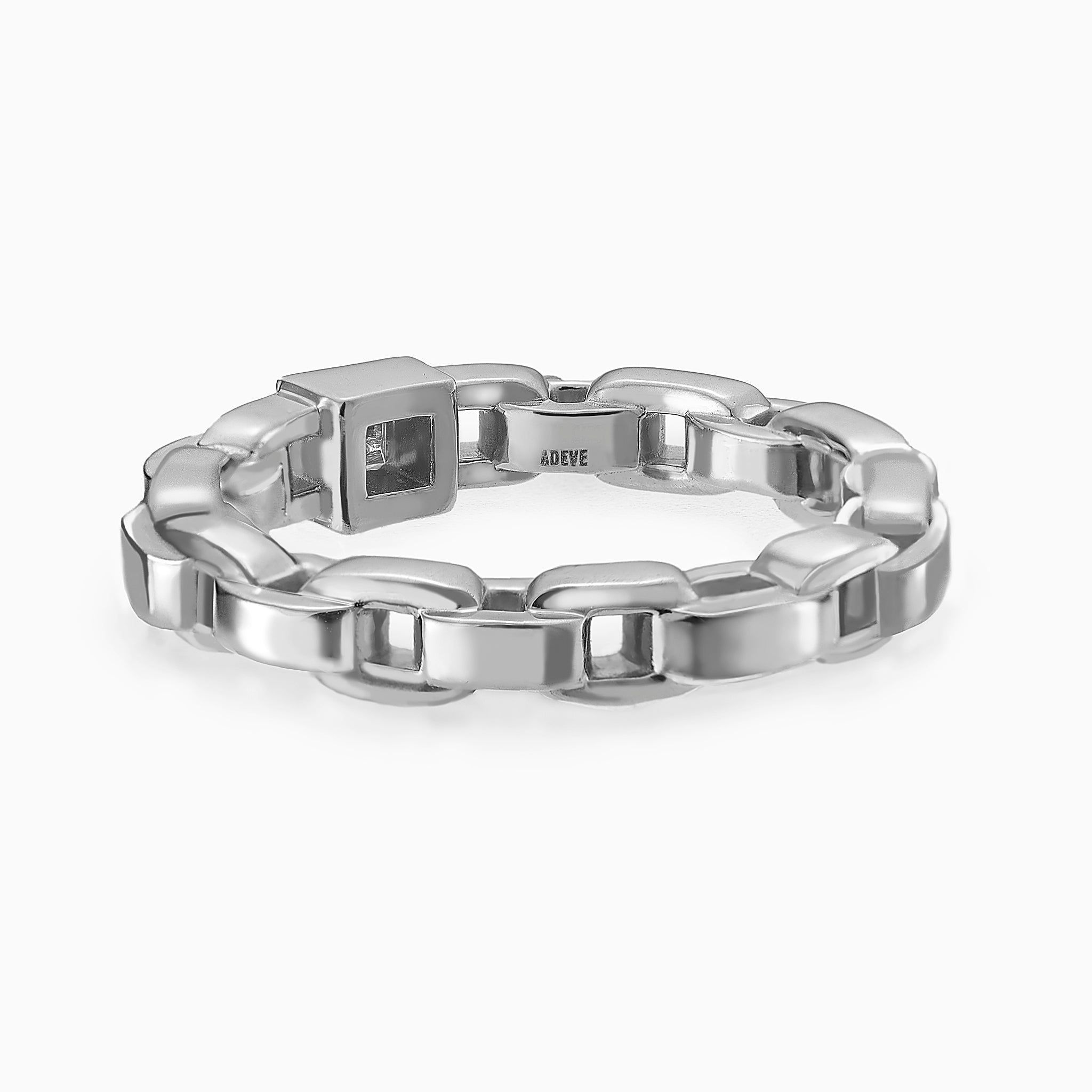 Adeve Links Three Sided Ring (white gold)