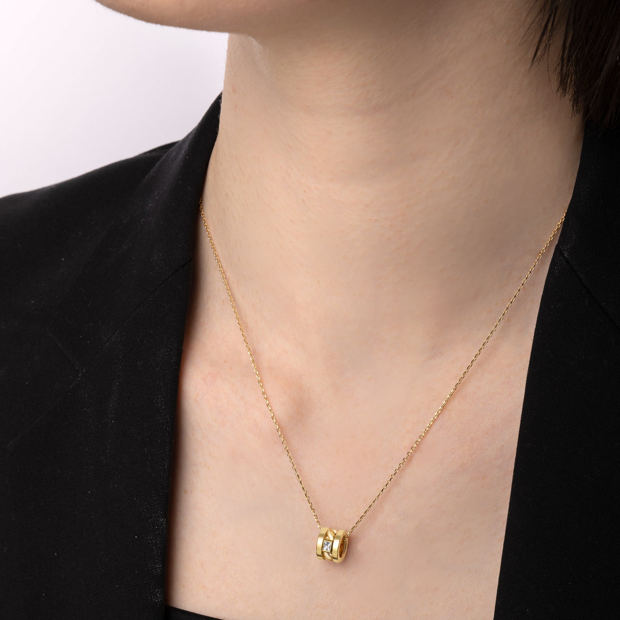 Adeve Birth Eternal Necklace (yellow gold)