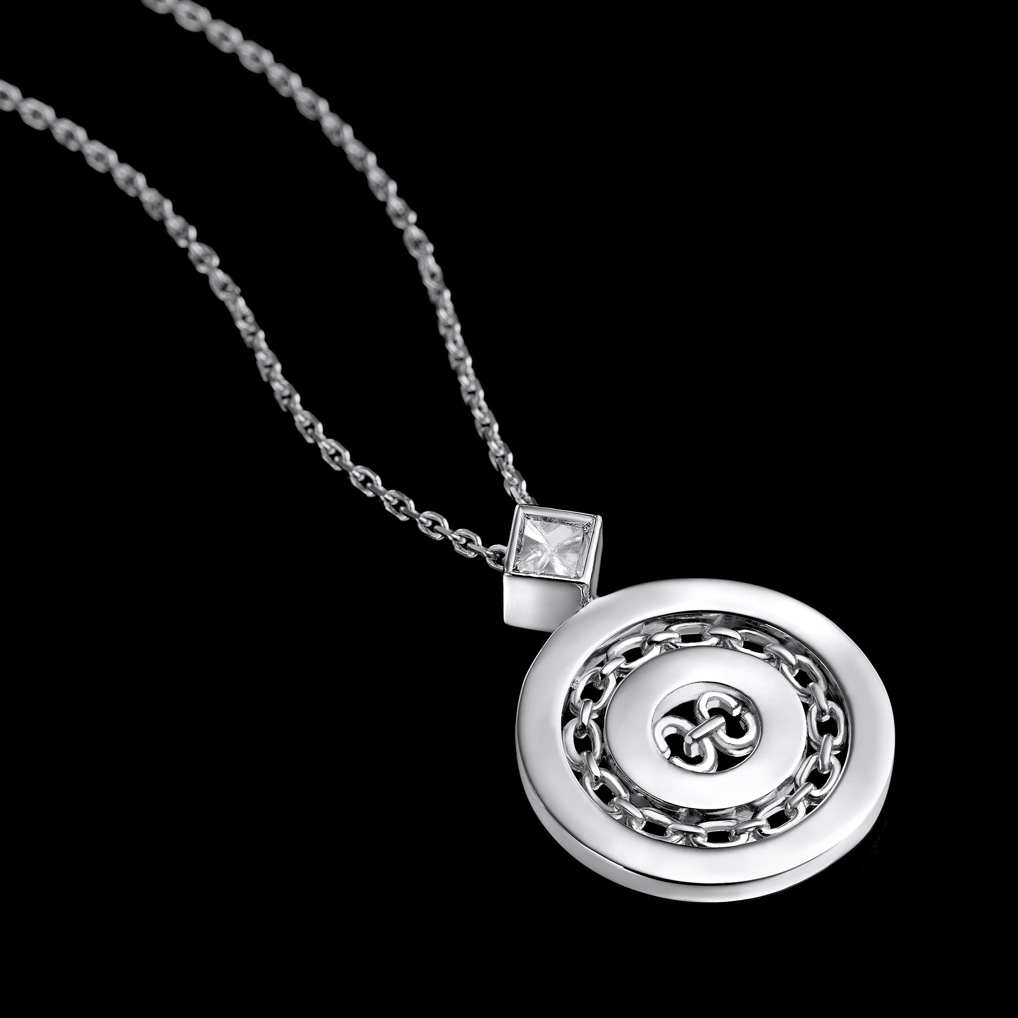 Adeve Links Timeless Necklace (white gold)