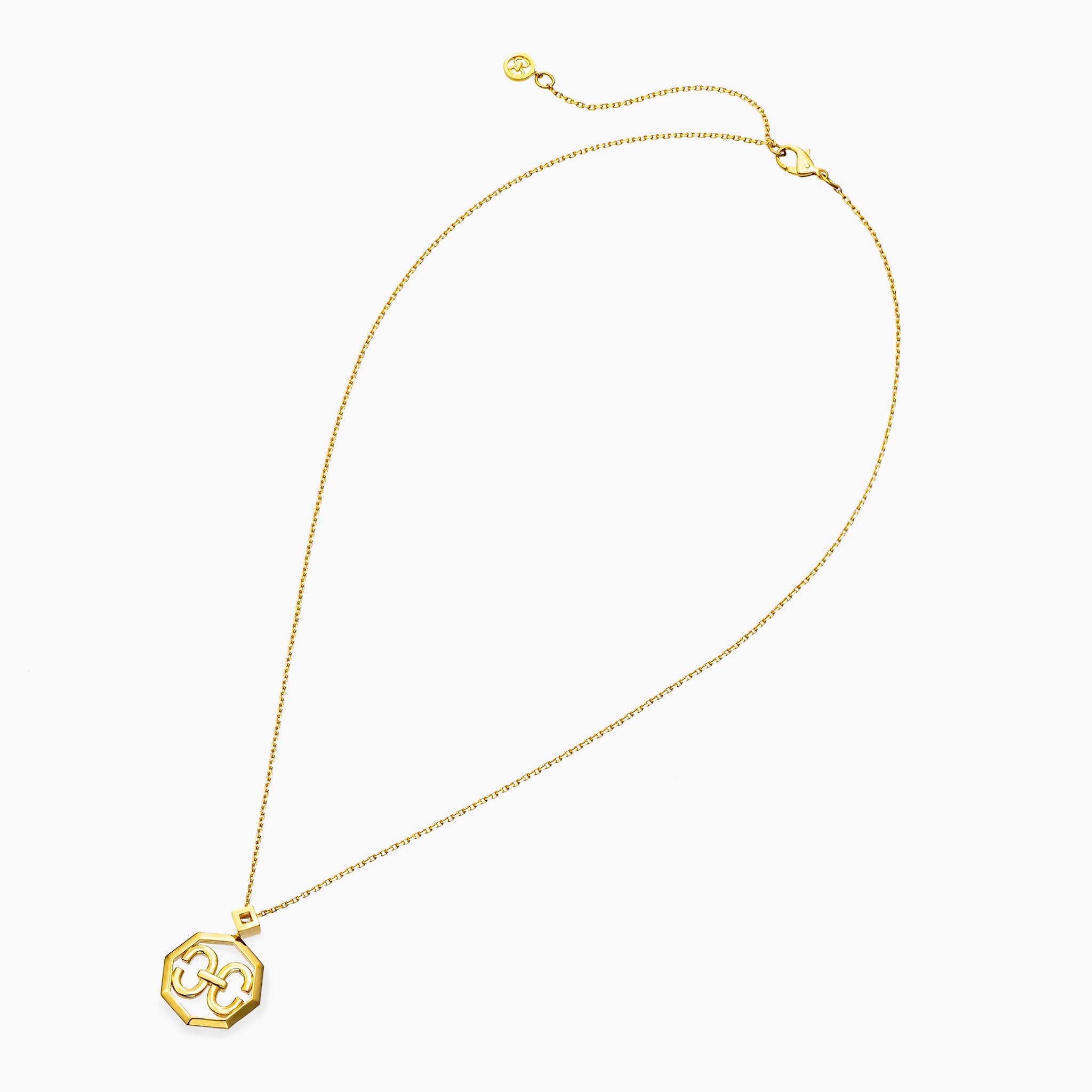 Adeve Harmony Iconic Octagon Necklace (yellow gold)