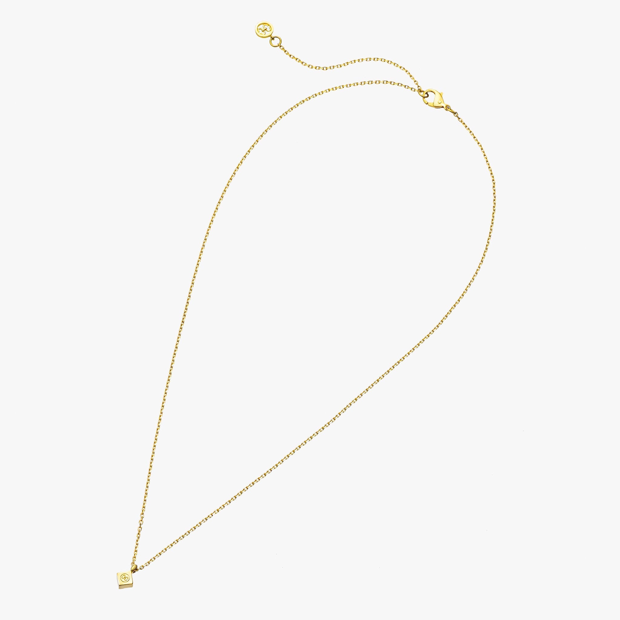 Adeve Harmony Square Necklace S (yellow gold)