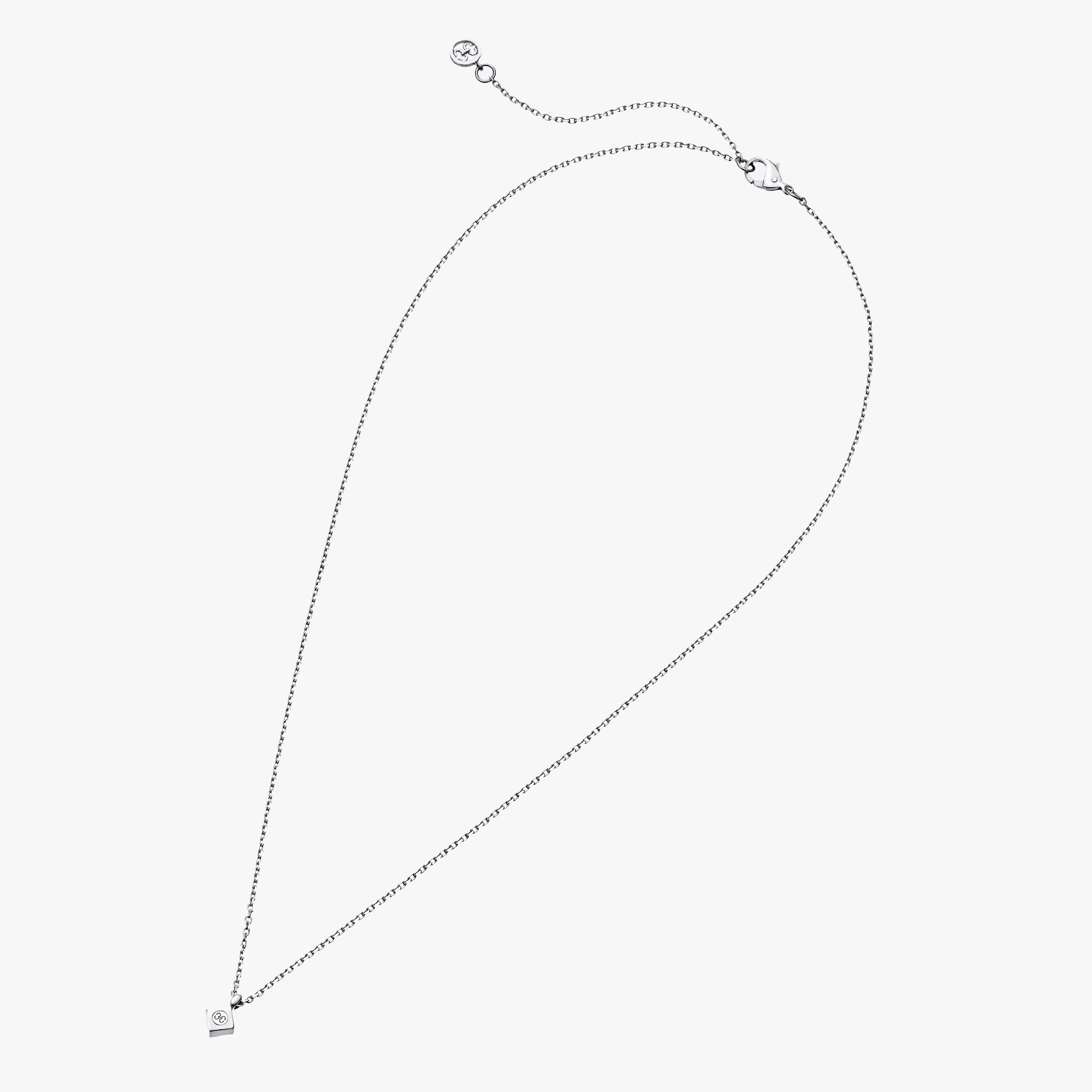 Adeve Harmony Square Necklace S (white gold)