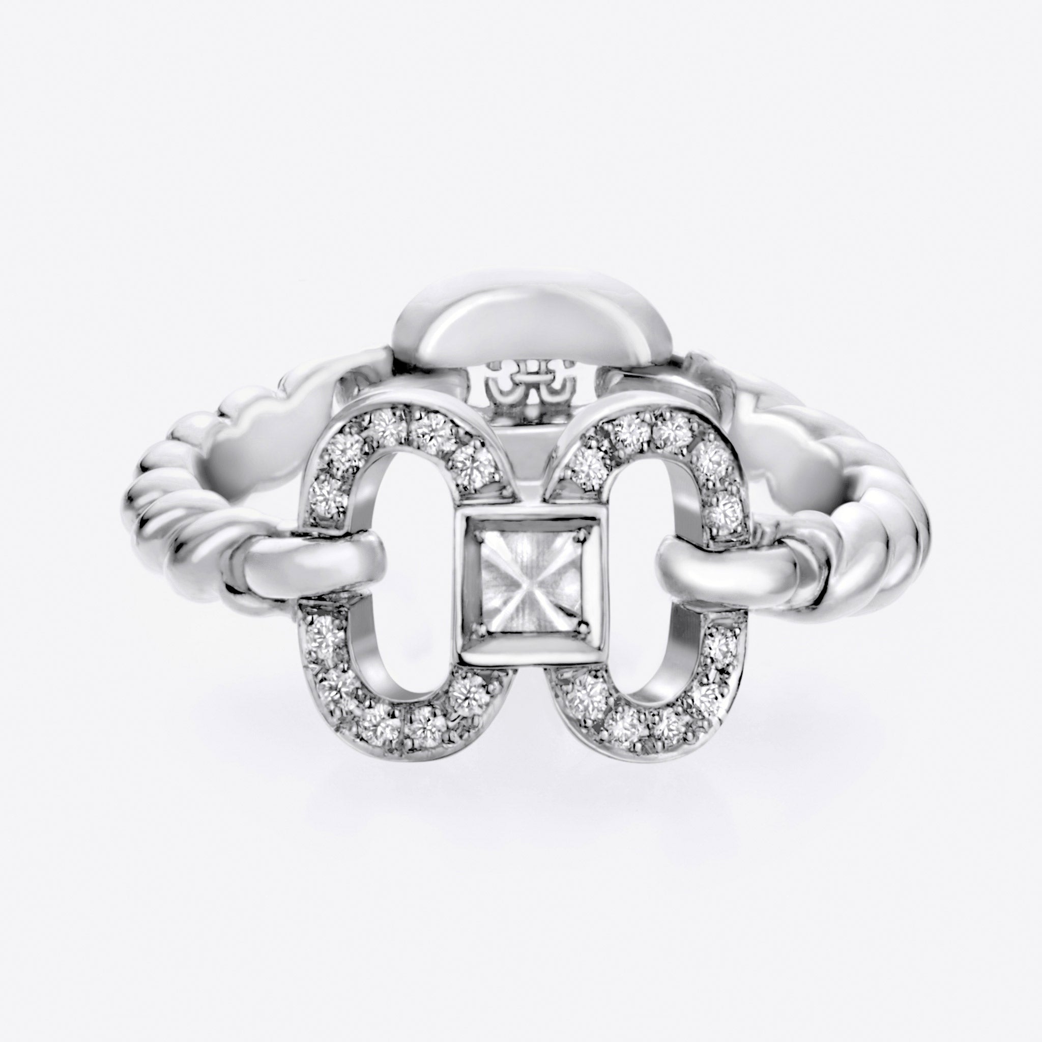 Adeve Birth Iconic Ring (white gold with melee diamonds)