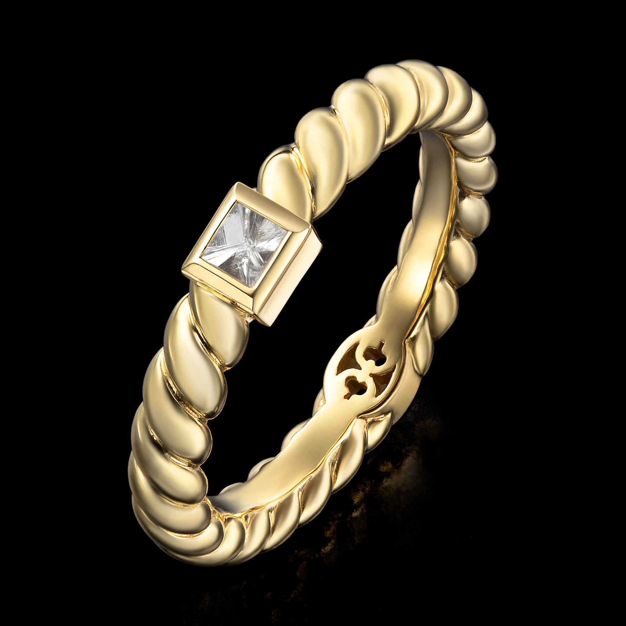 Adeve Birth Narrow Ring (yellow gold)