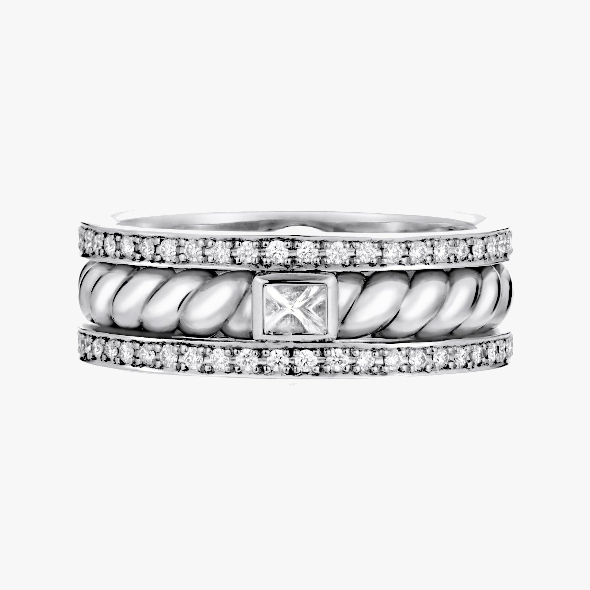 Adeve Birth Eternal Ring (white gold with melee diamonds)