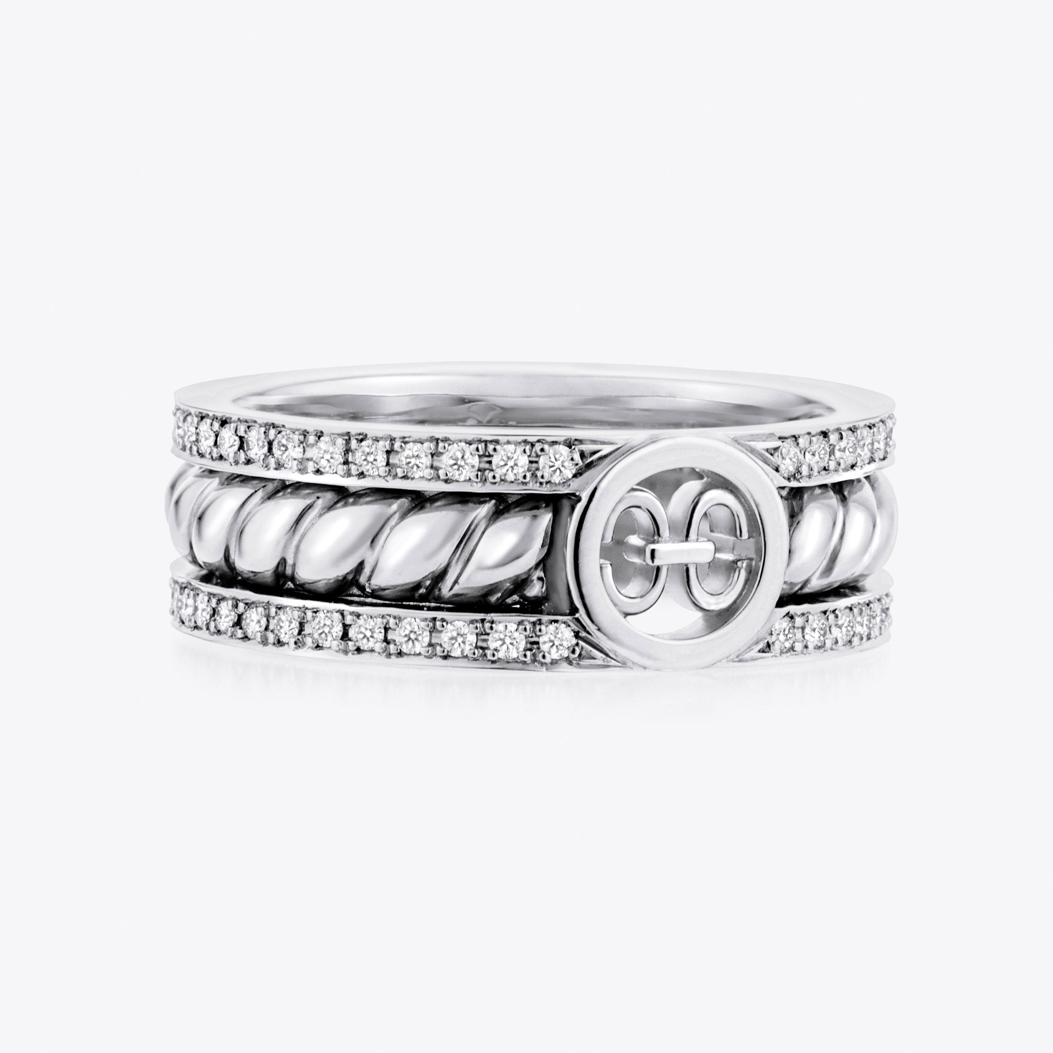 Adeve Birth Eternal Ring (white gold with melee diamonds)