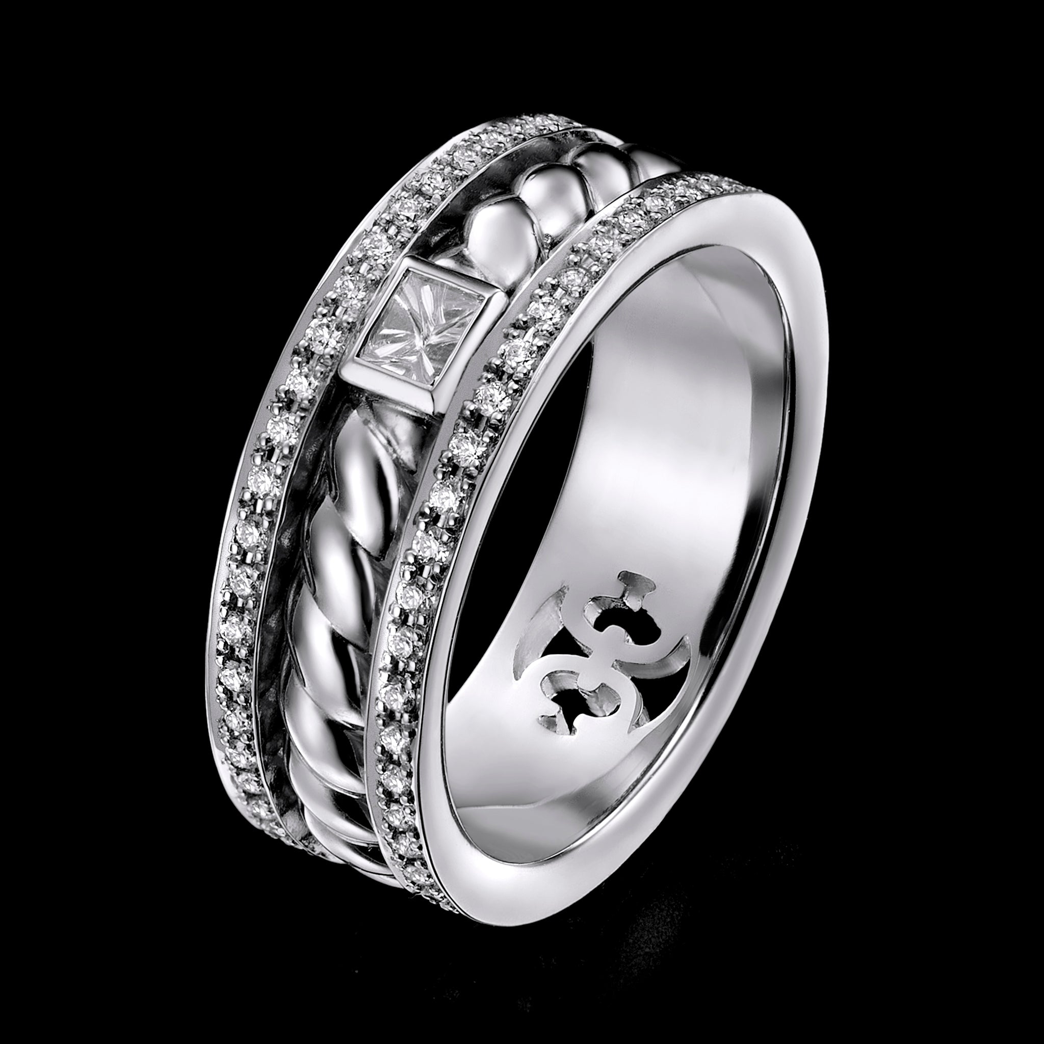 Adeve Birth Eternal Ring (white gold with melee diamonds)