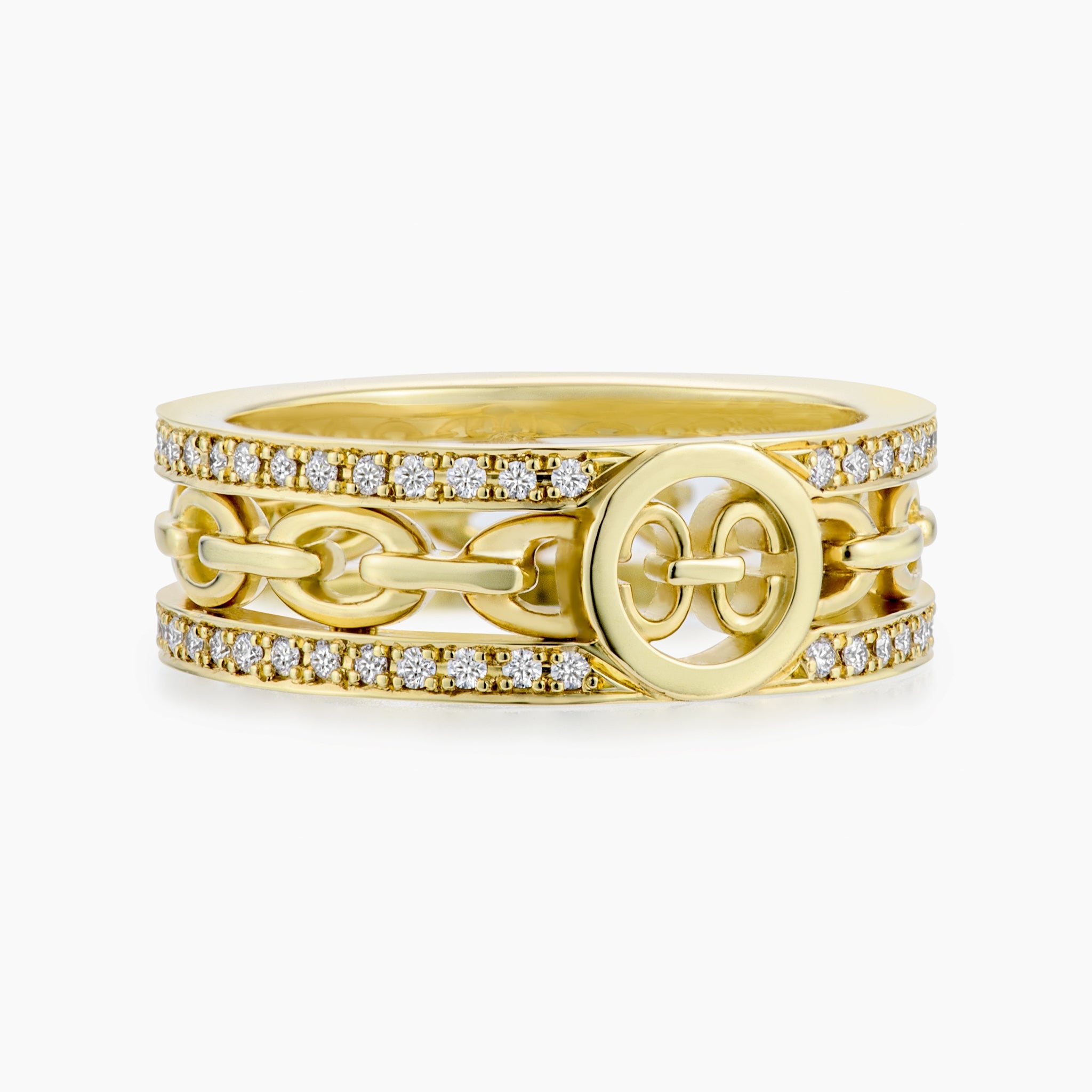 Adeve Links Eternal Ring (yellow gold with melee diamonds)