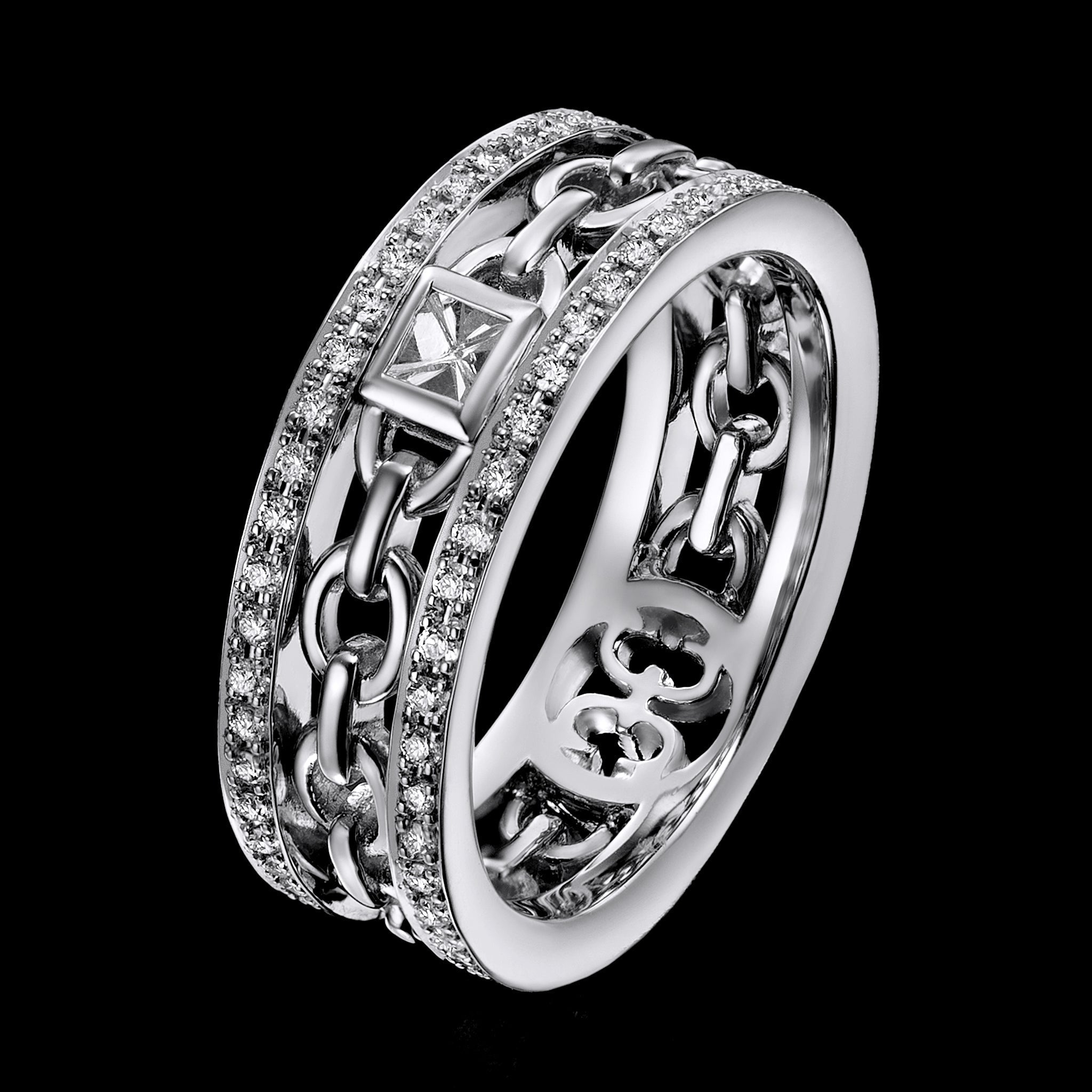 Adeve Links Eternal Ring (white gold with melee diamonds)