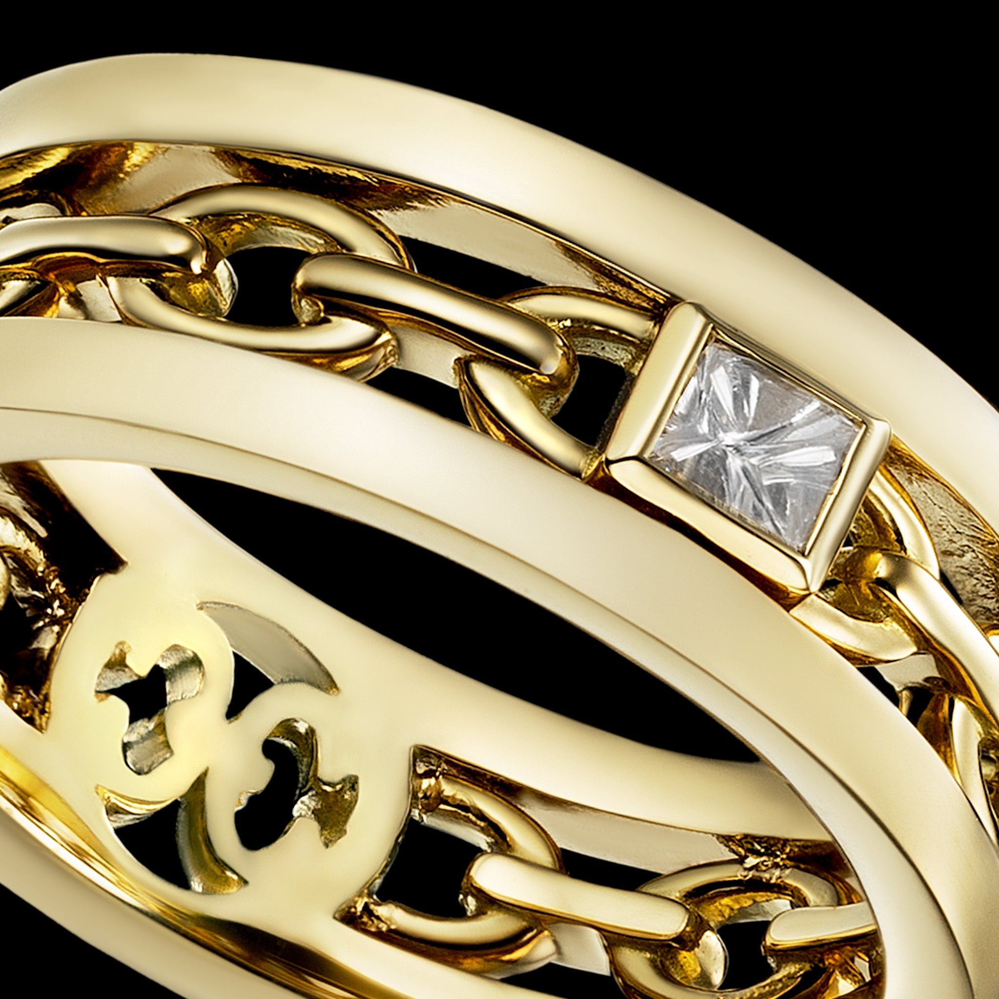 Adeve Links Eternal Ring (yellow gold)