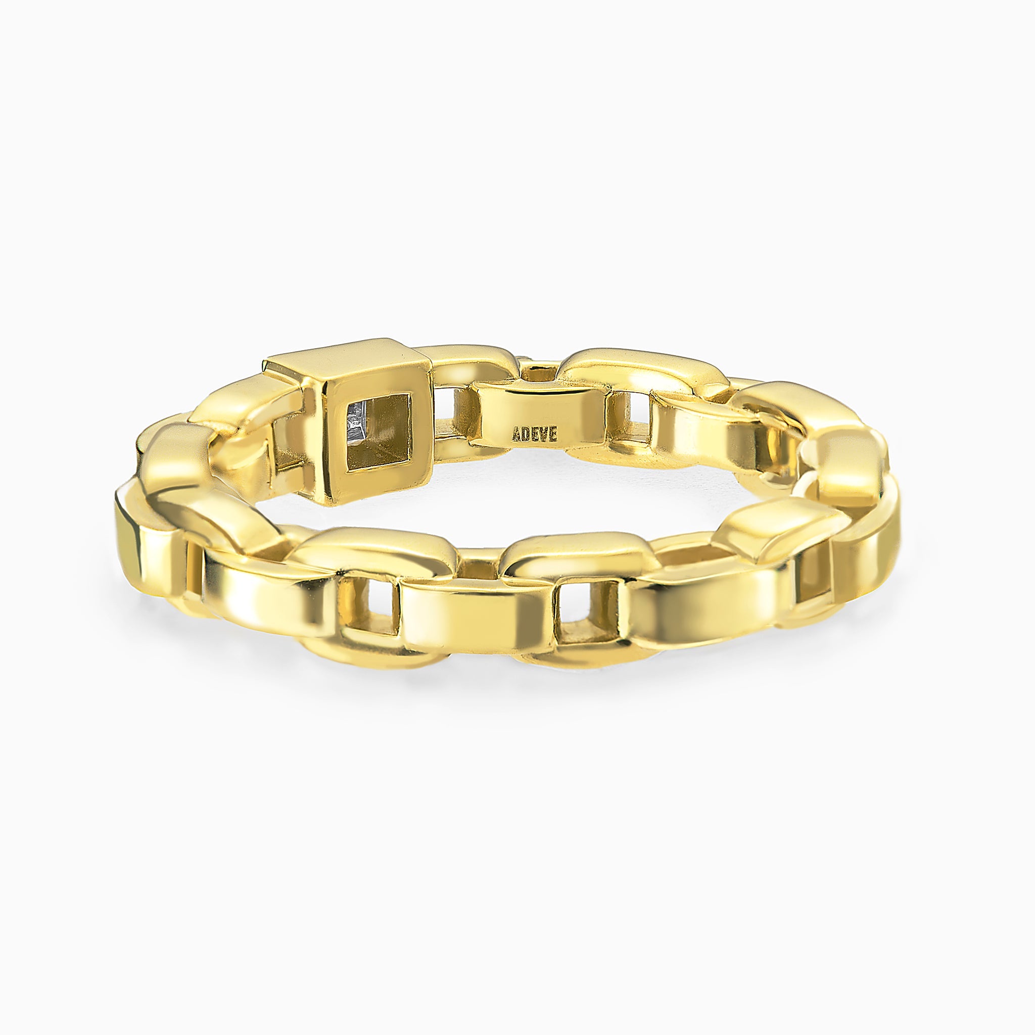 Adeve Links Three Sided Ring (yellow gold)