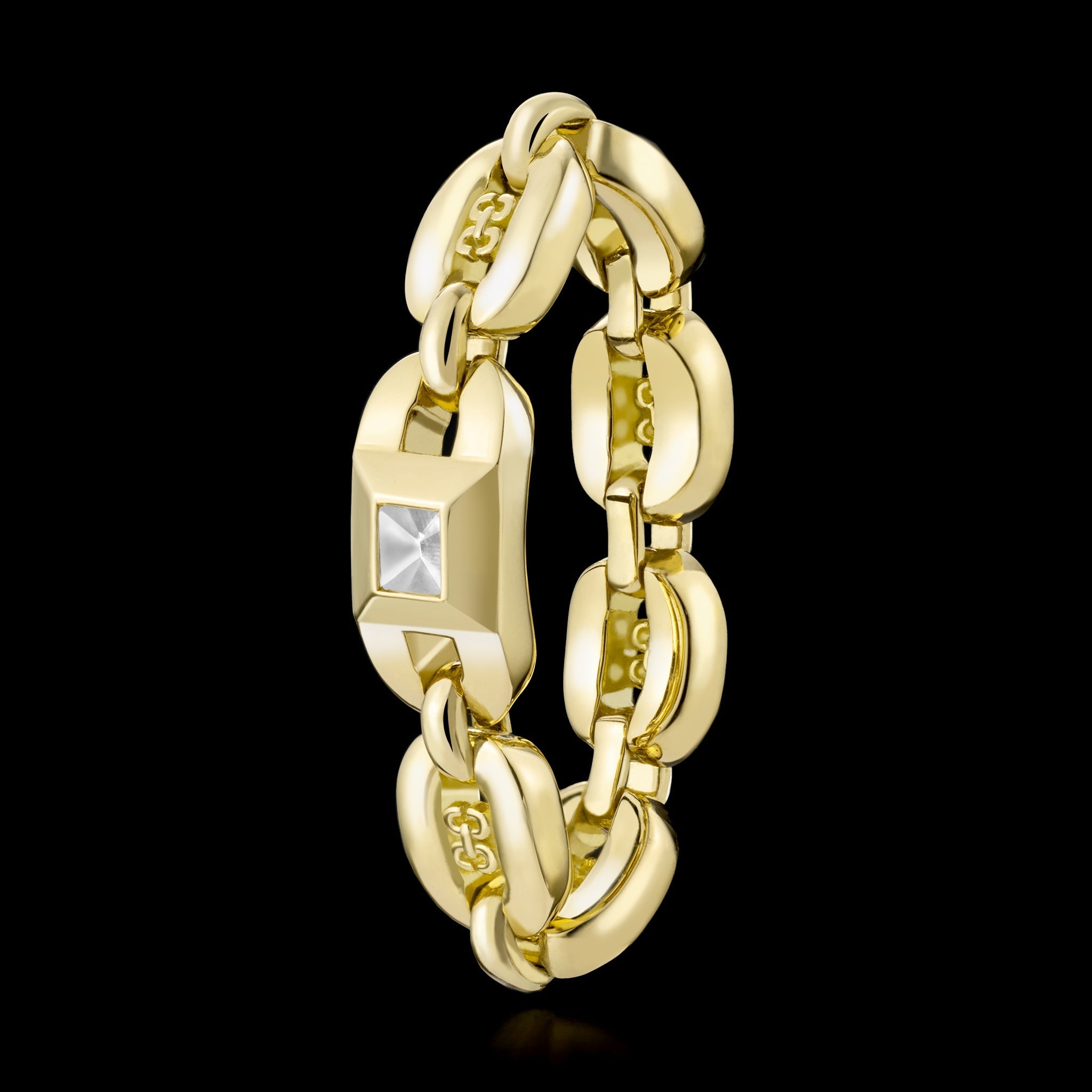 Adeve Links Chain Ring (yellow gold)