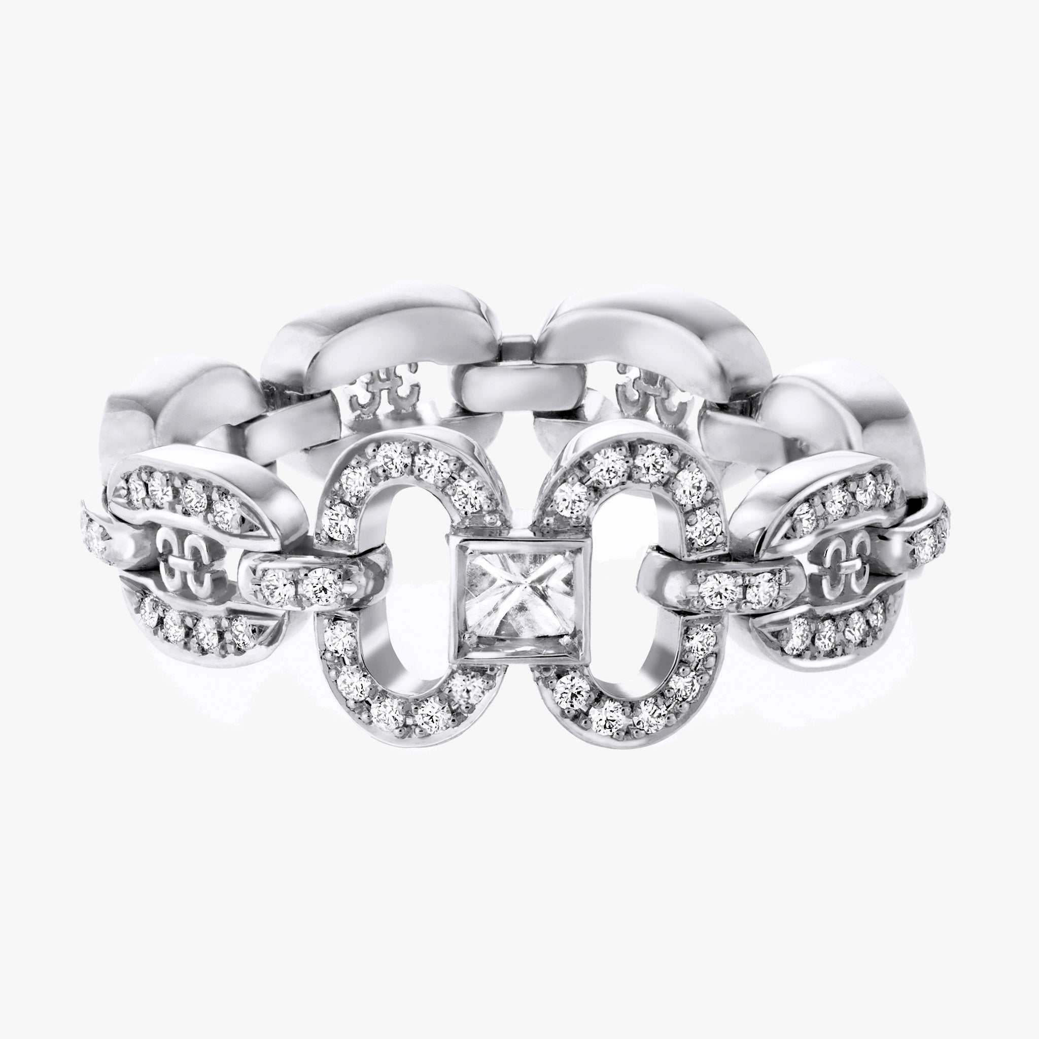 Adeve Links Iconic Ring (white gold with melee diamonds)