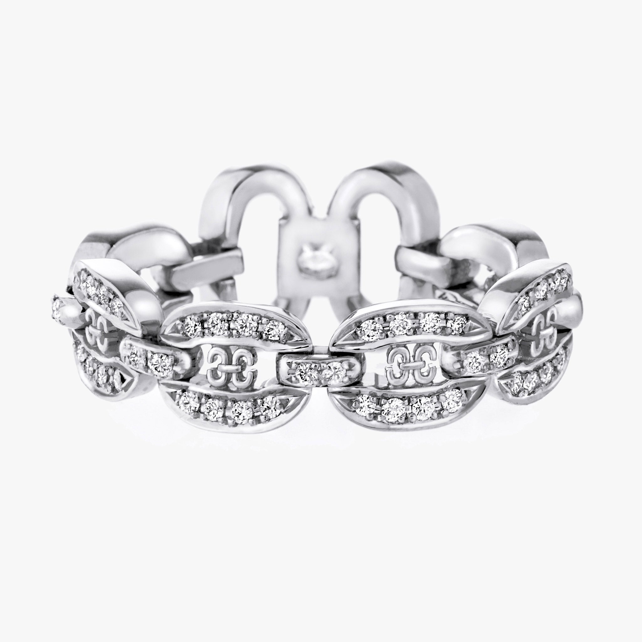 Adeve Links Iconic Ring (white gold with melee diamonds)