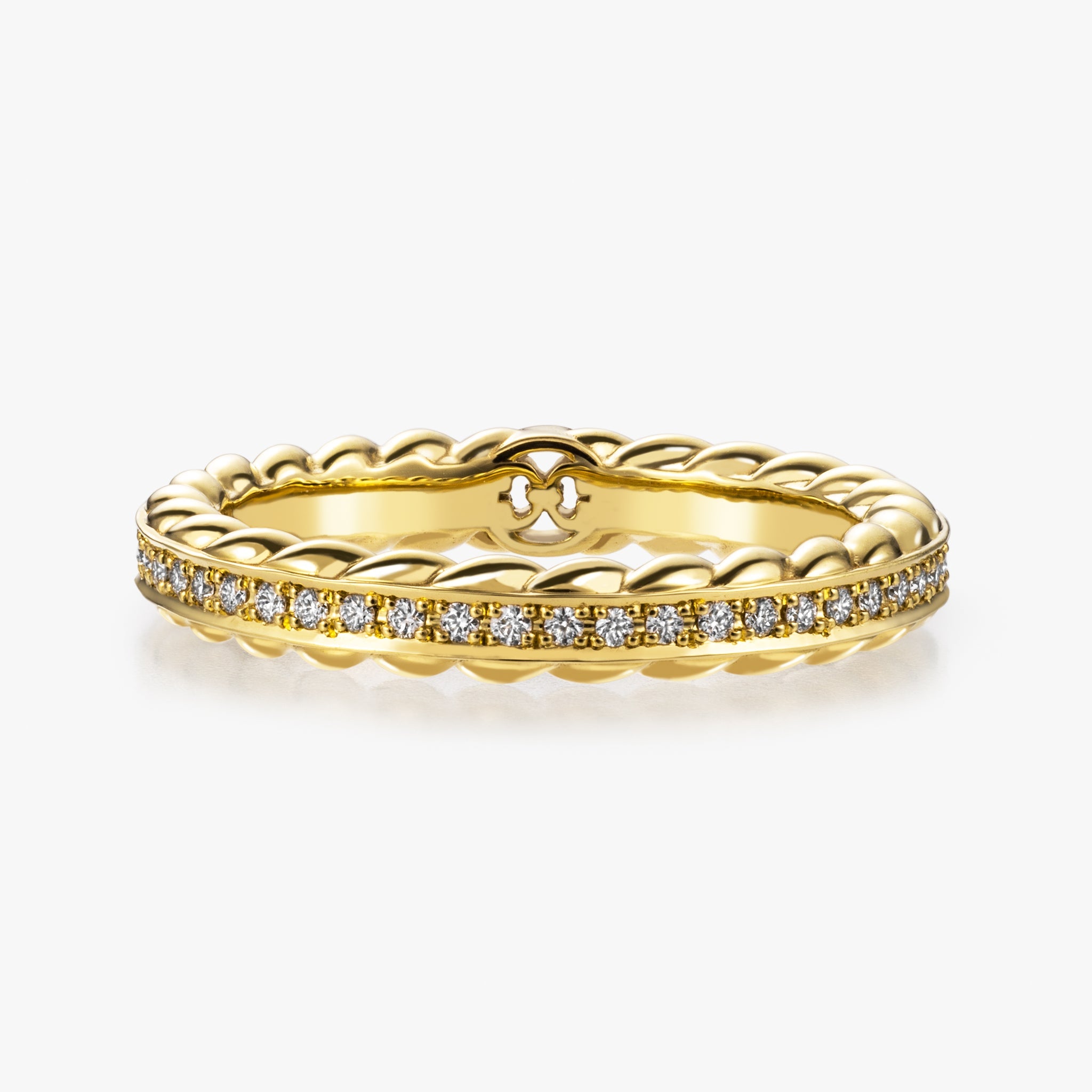 Birth Narrow Ring (yellow gold with diamonds)