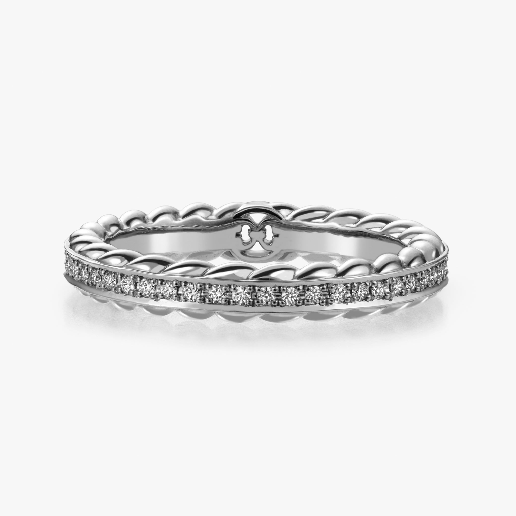 Birth Narrow Ring (white gold with diamonds)