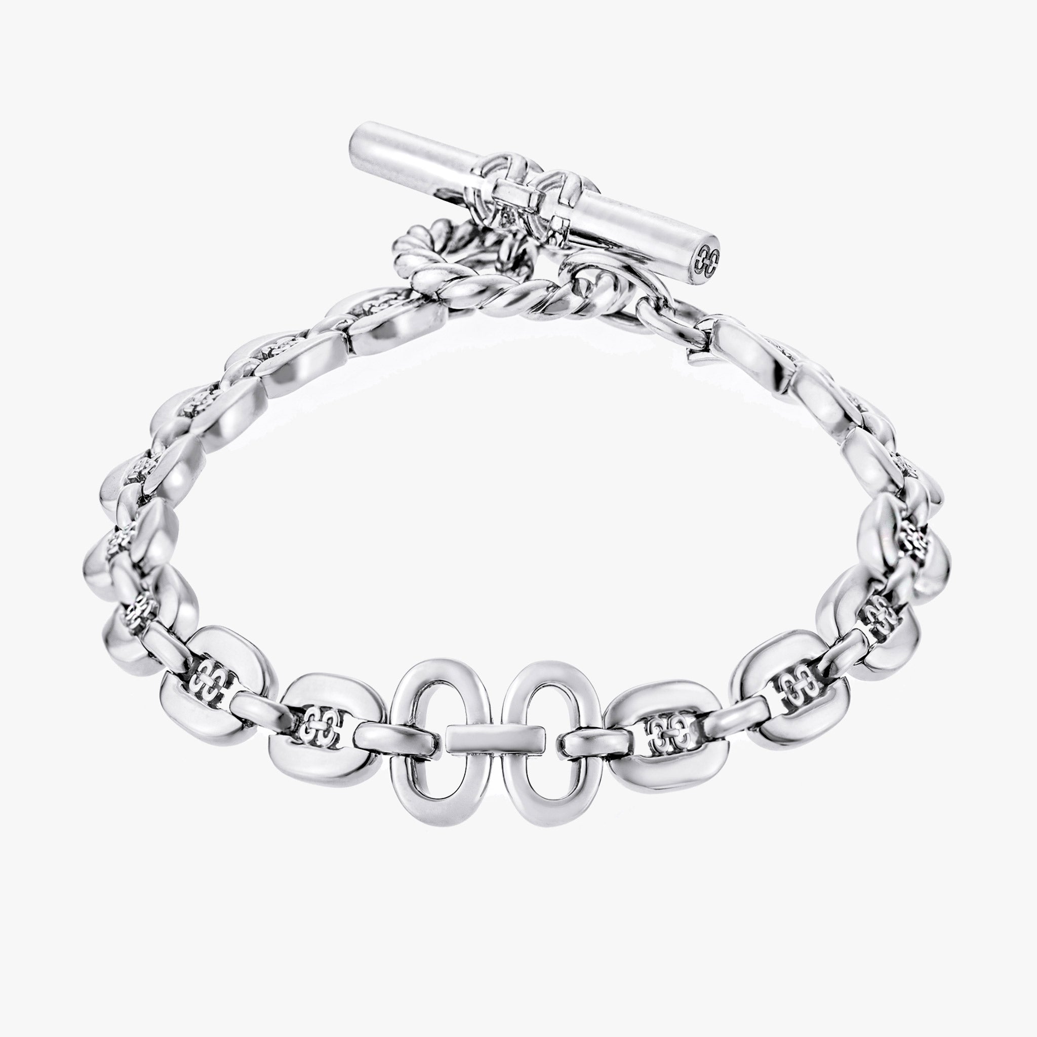 Links Chain Bracelet (white gold)