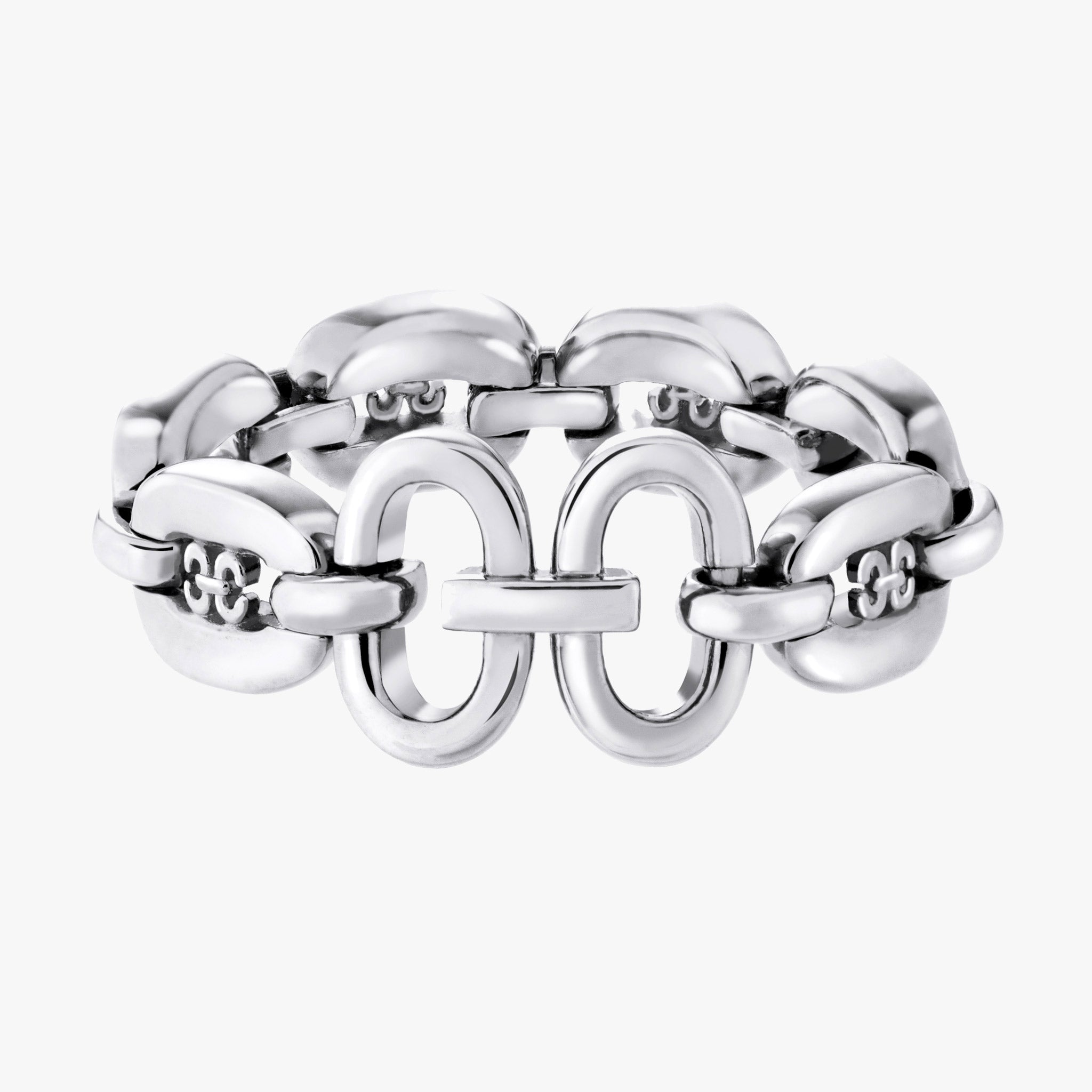 Links Iconic Chain Ring (white gold)