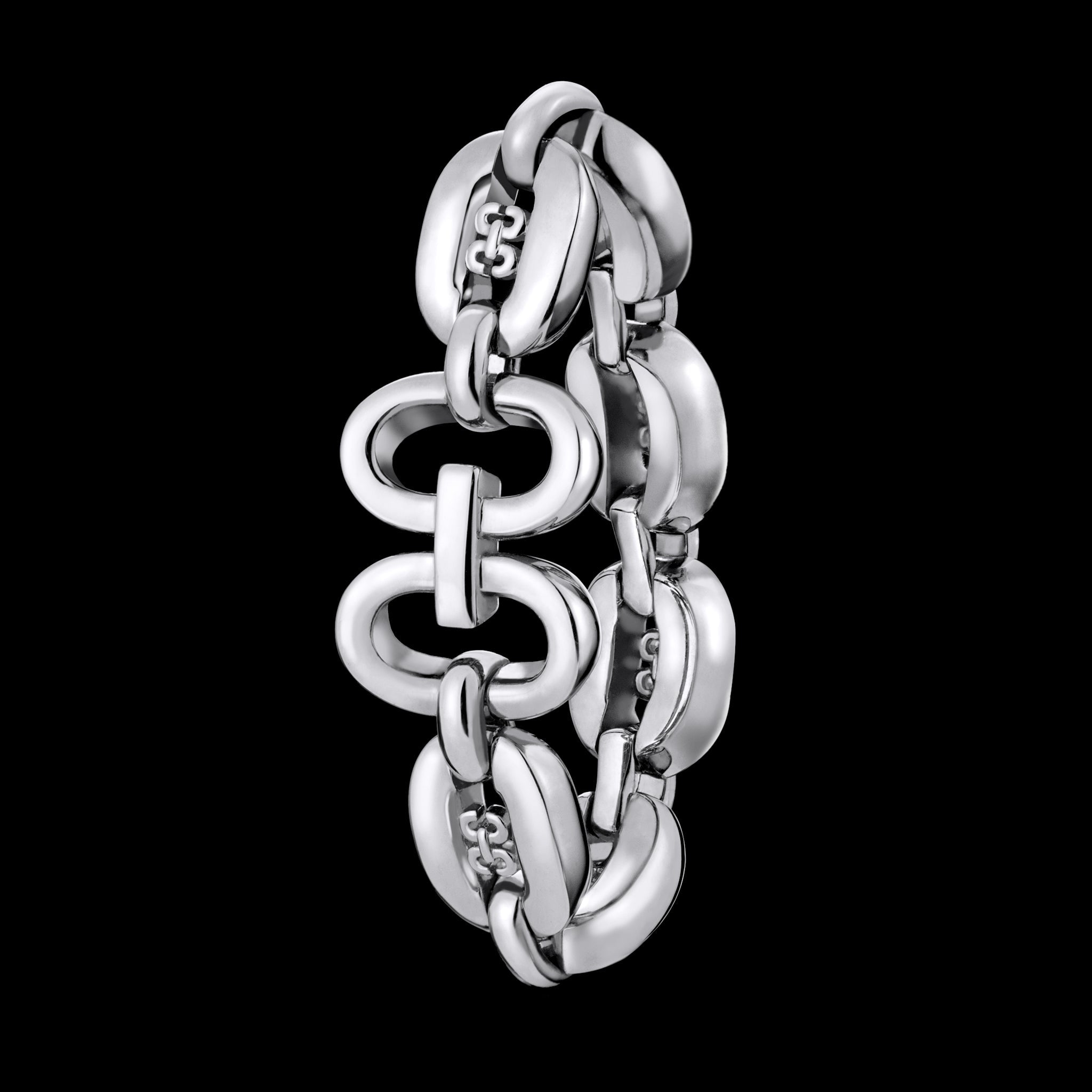 Links Iconic Chain Ring (white gold)