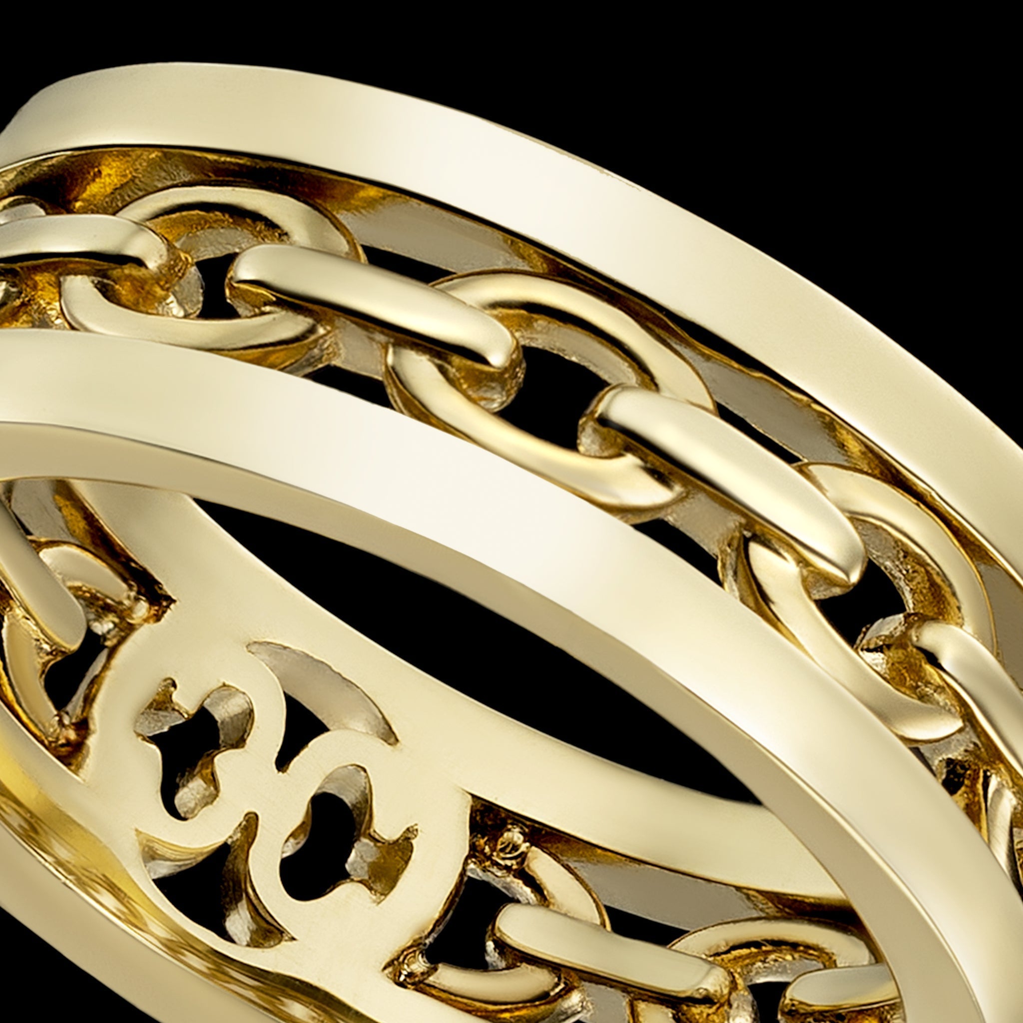 Links Eternal Ring (yellow gold)