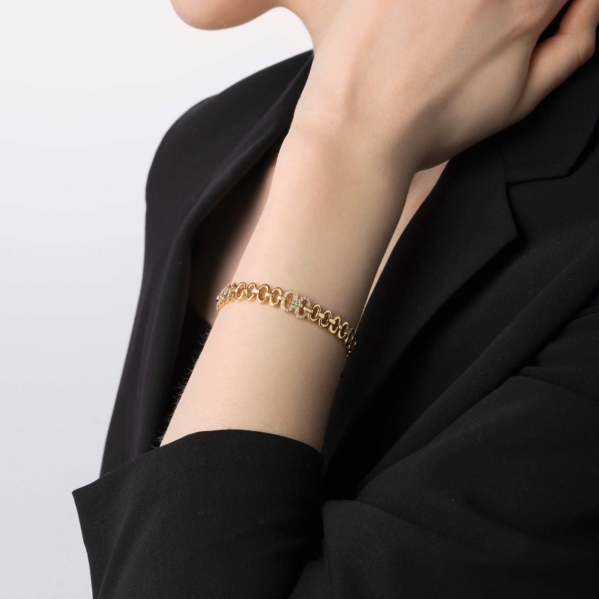 Harmony Iconic Bracelet (yellow gold with diamonds)