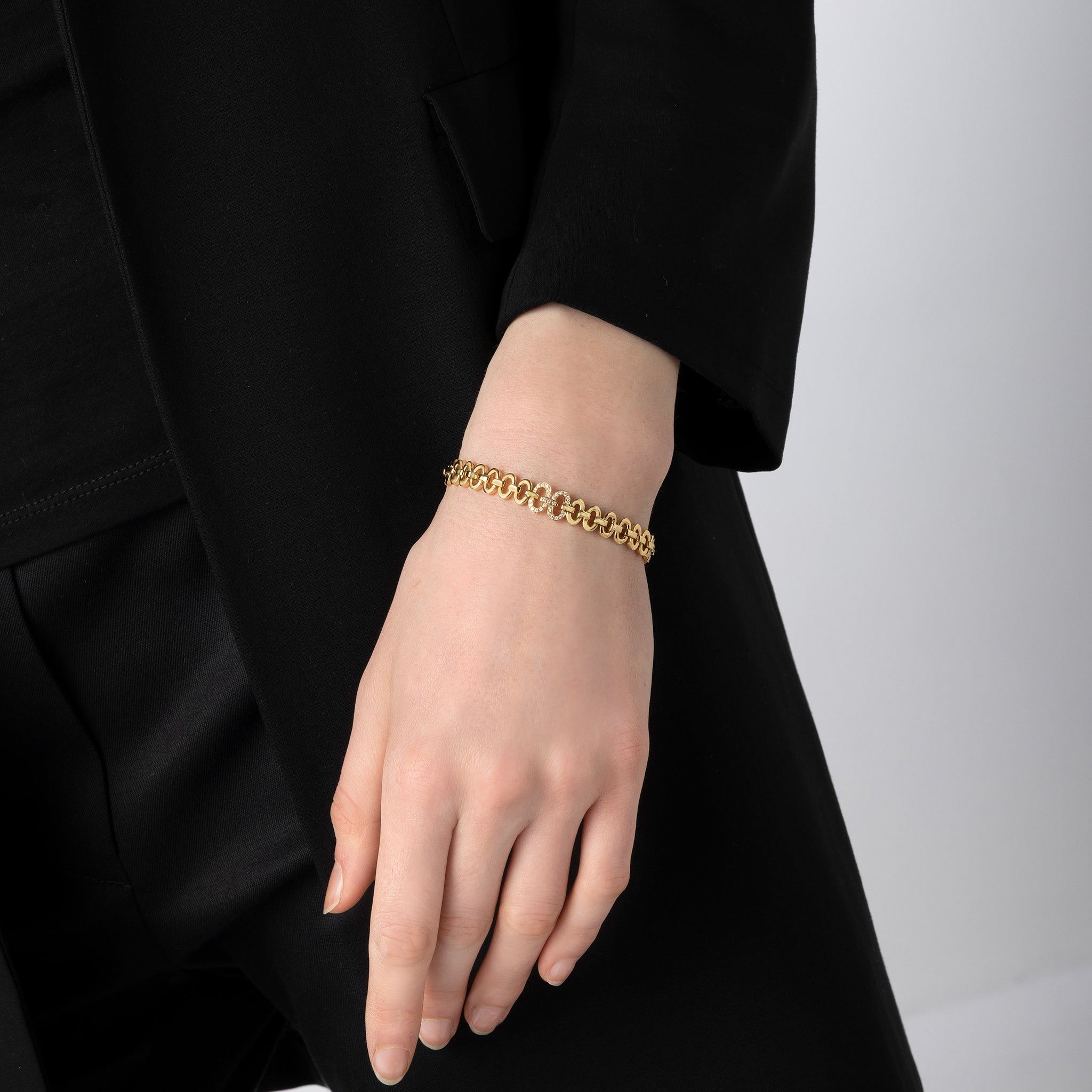 Harmony Iconic Bracelet (yellow gold with diamonds)