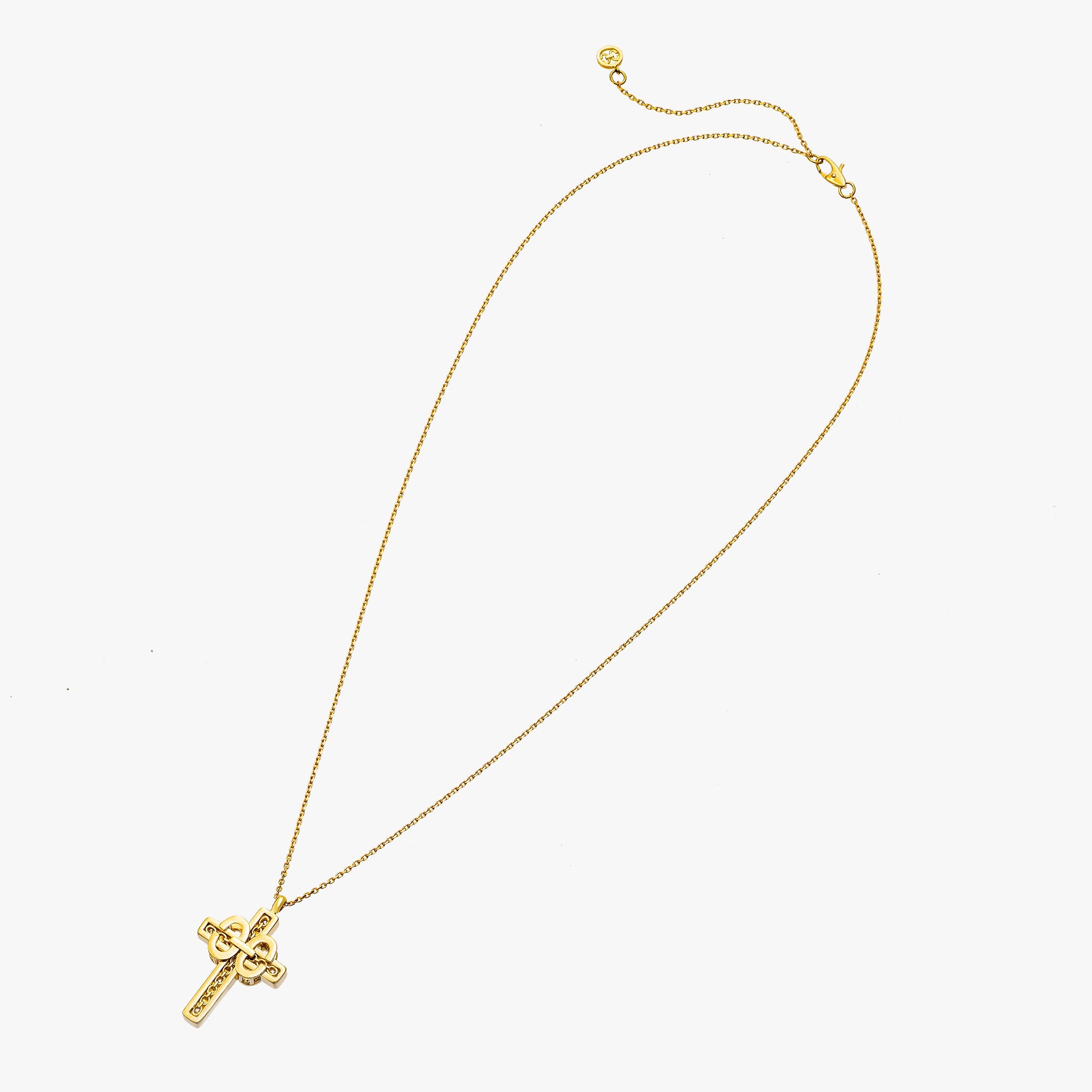 Harmony Iconic Cross Necklace (yellow gold with diamonds)