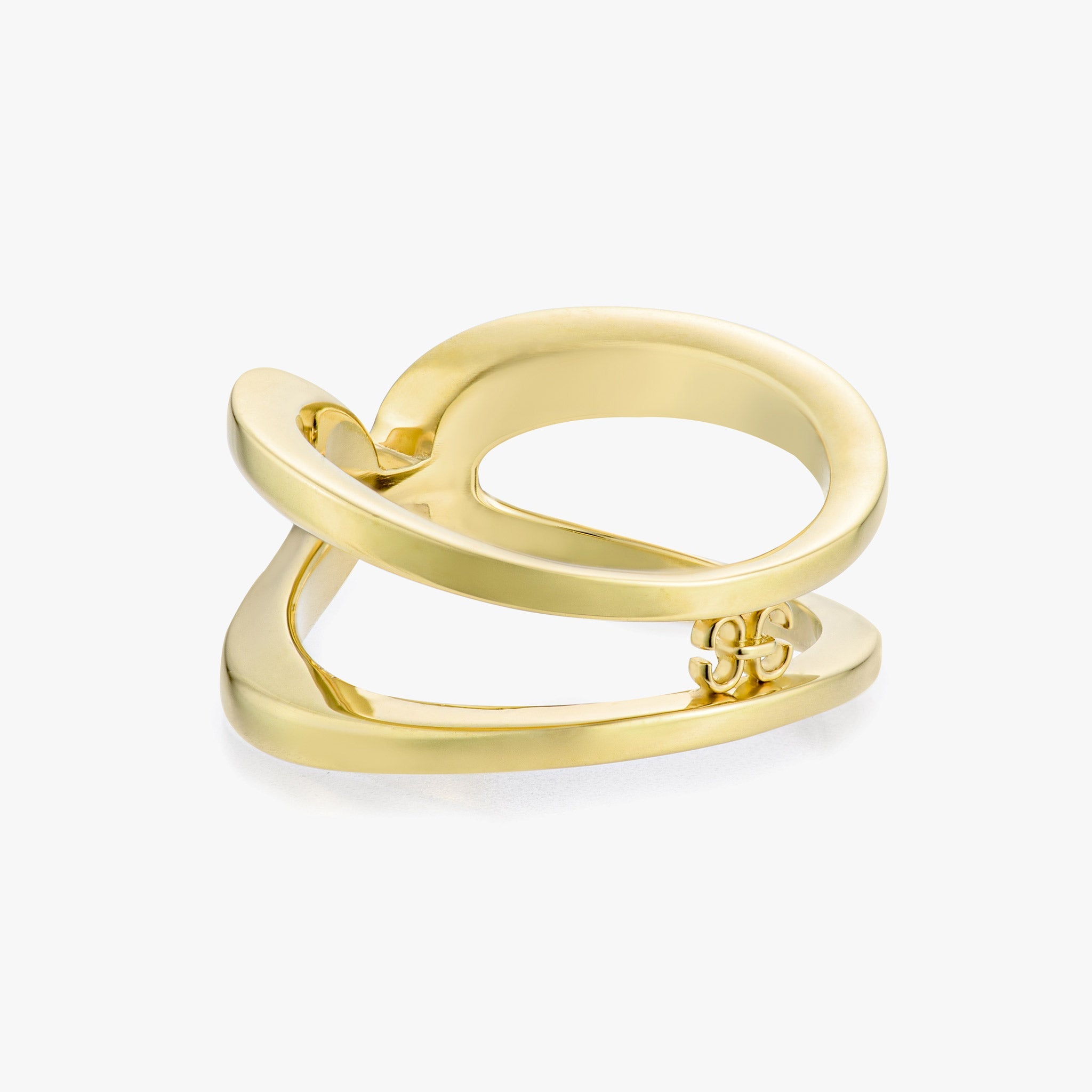 Harmony Infinity Ring (yellow gold with diamonds)