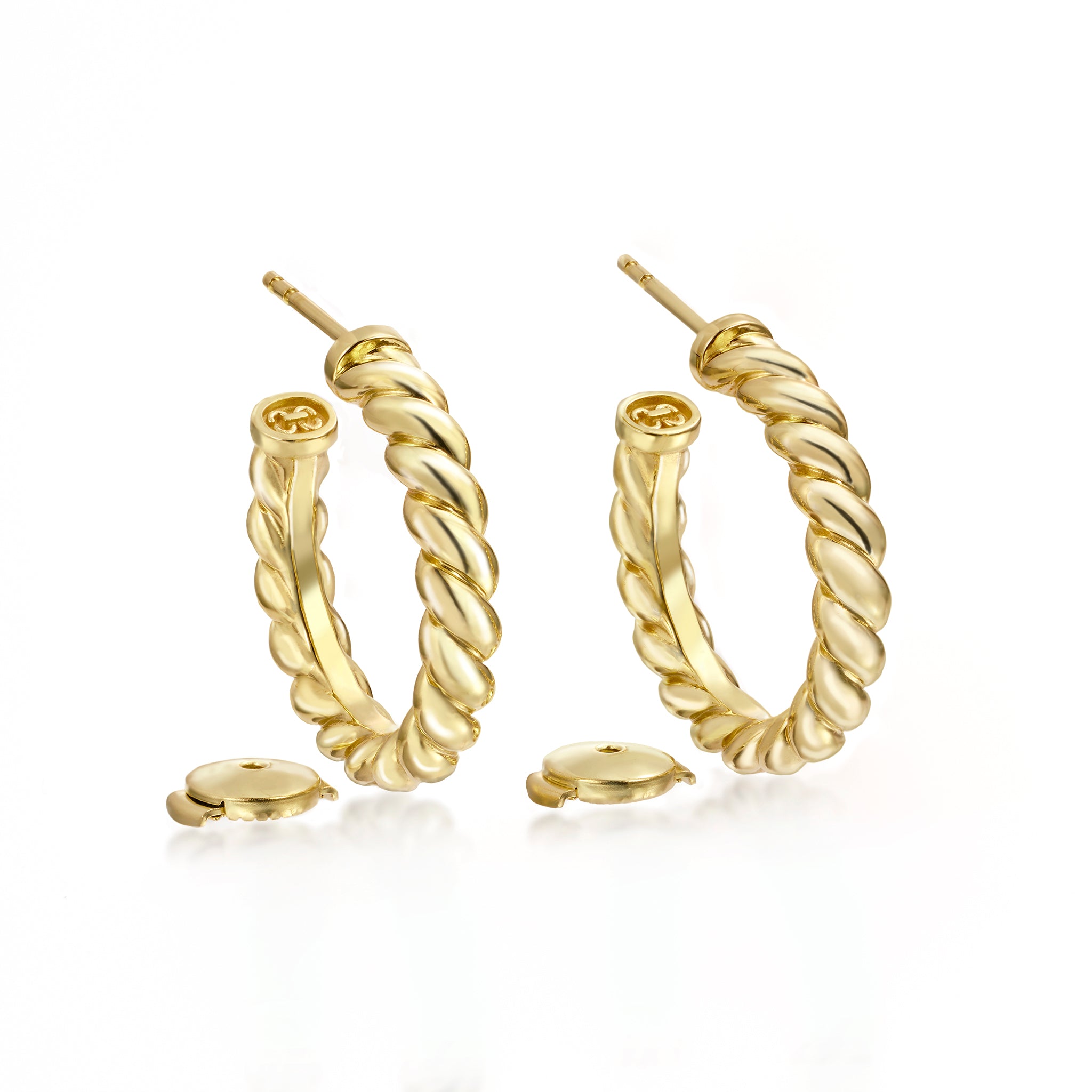 Birth Narrow Earrings (yellow gold)