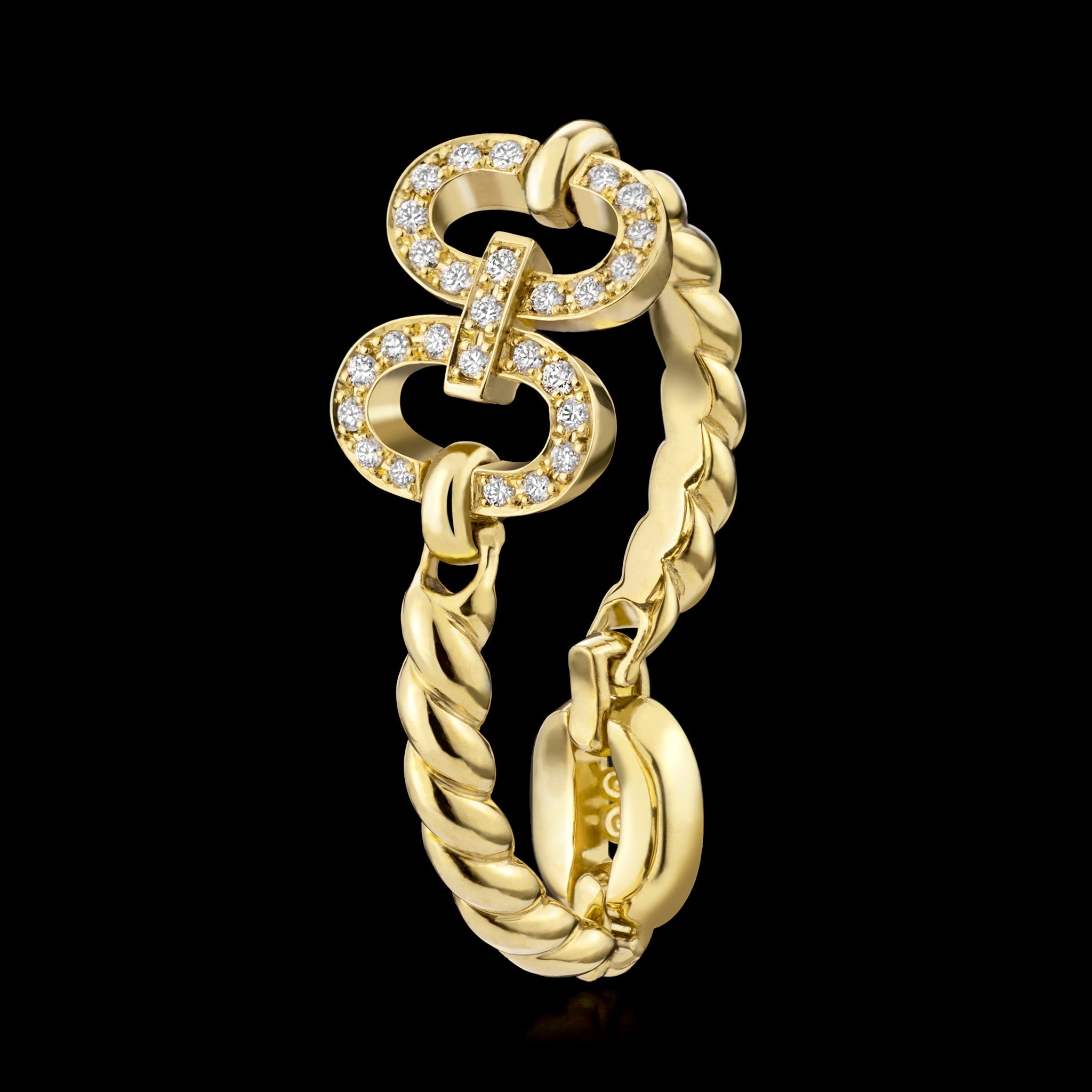 Birth Iconic Ring (yellow gold with diamonds)