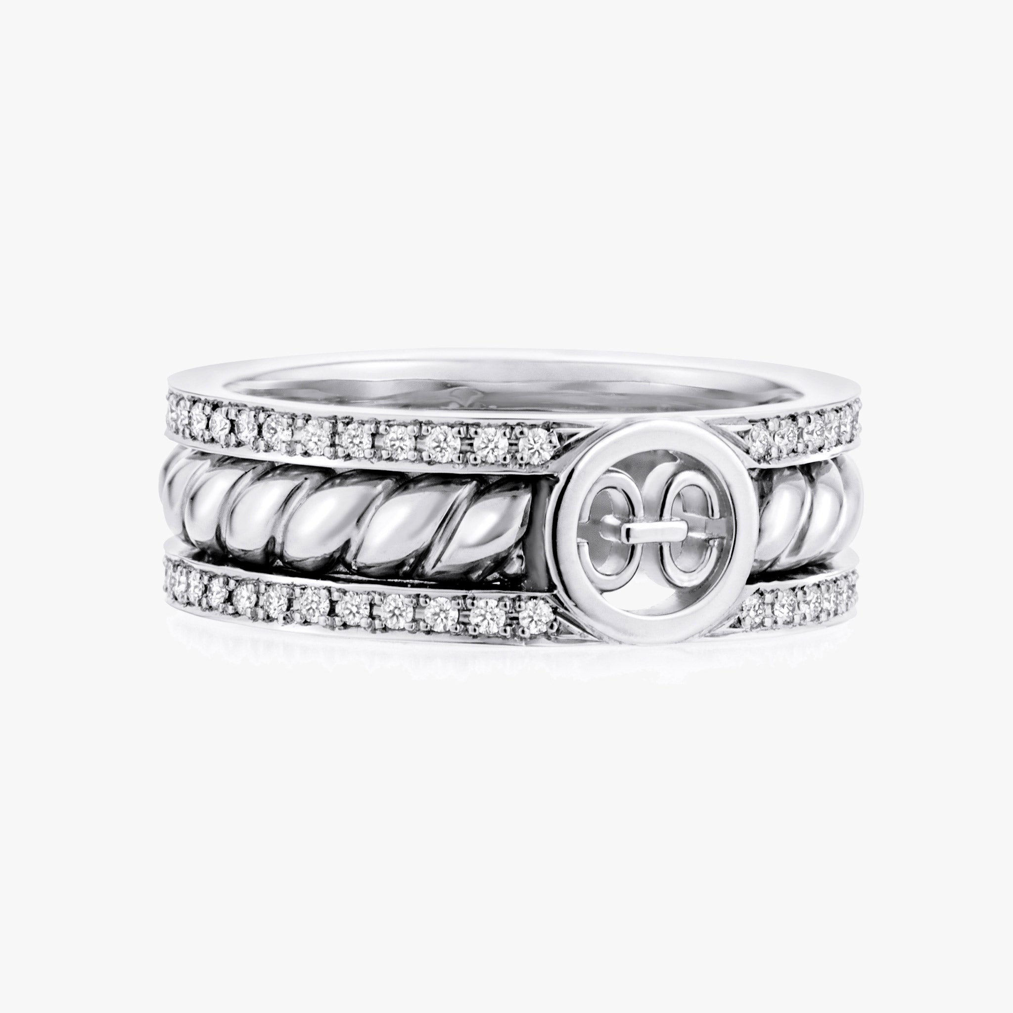 Birth Eternal Ring (white gold with diamonds)