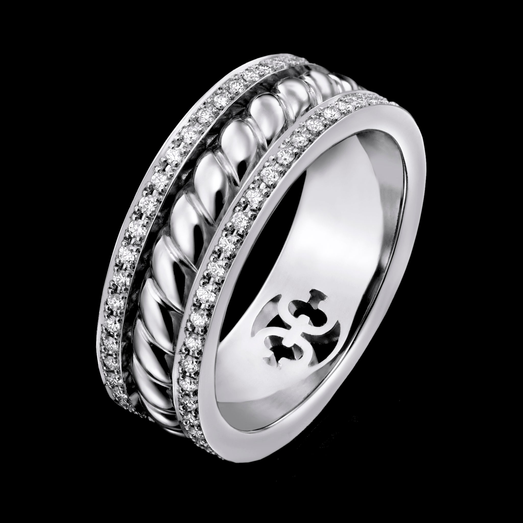 Birth Eternal Ring (white gold with diamonds)